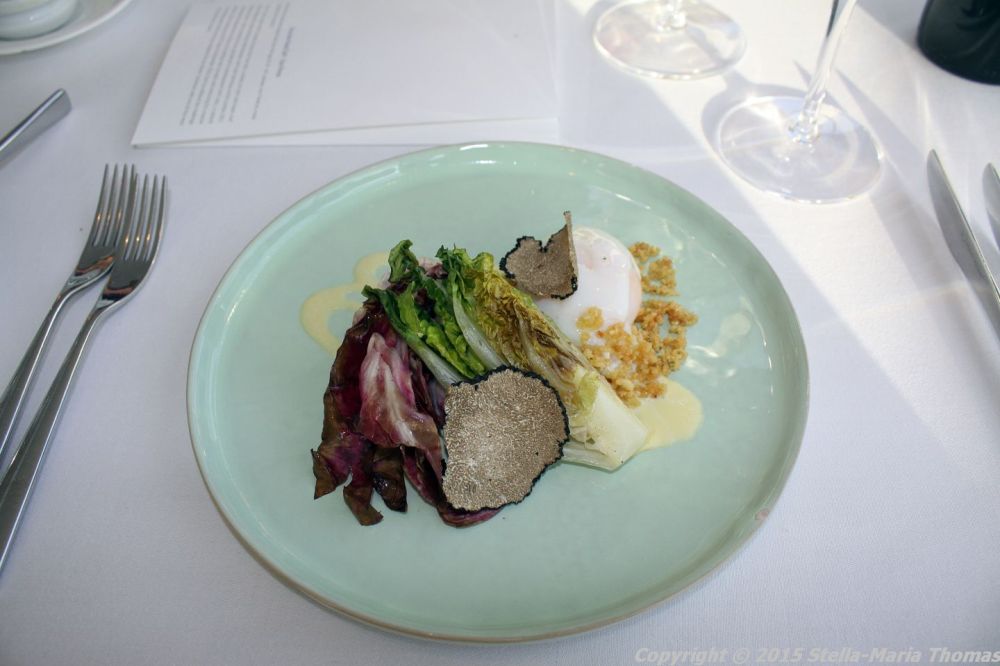 BT TOWER 50TH BIRTHDAY, CHARRED LETTUCES, SLOW COOKED HEN'S EGG, PINE NUT CRUMB, TRUFFLE CUSTARD 014