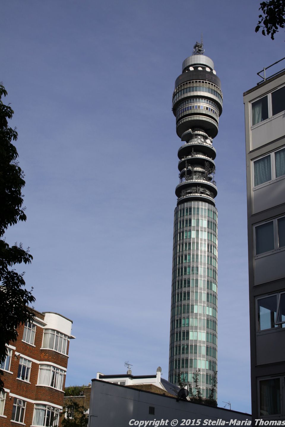 BT TOWER 50TH BIRTHDAY, VIEW OF THE TOP 002