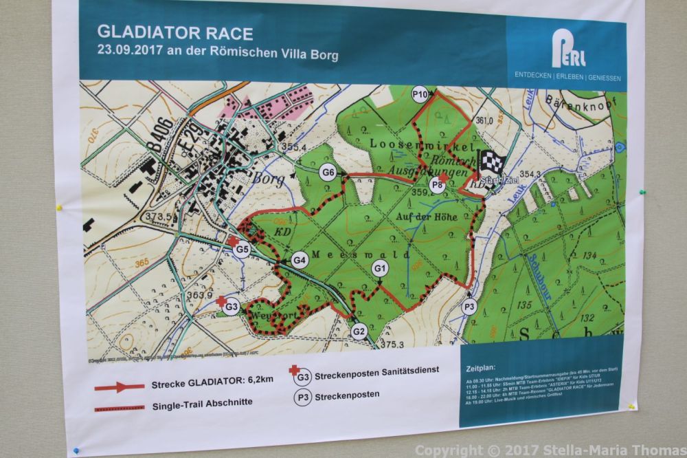 BORG ROMAN VILLA, GLADIATOR CYCLE RACE 001