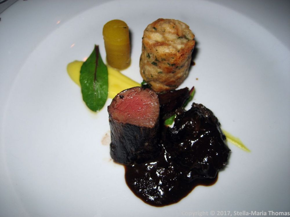 WENTZL, WILD BOAR TENDERLOIN AND CHEEK, WHEAT DUMPLING, YELLOW BEETROOTS WITH WILD GARLIC 012