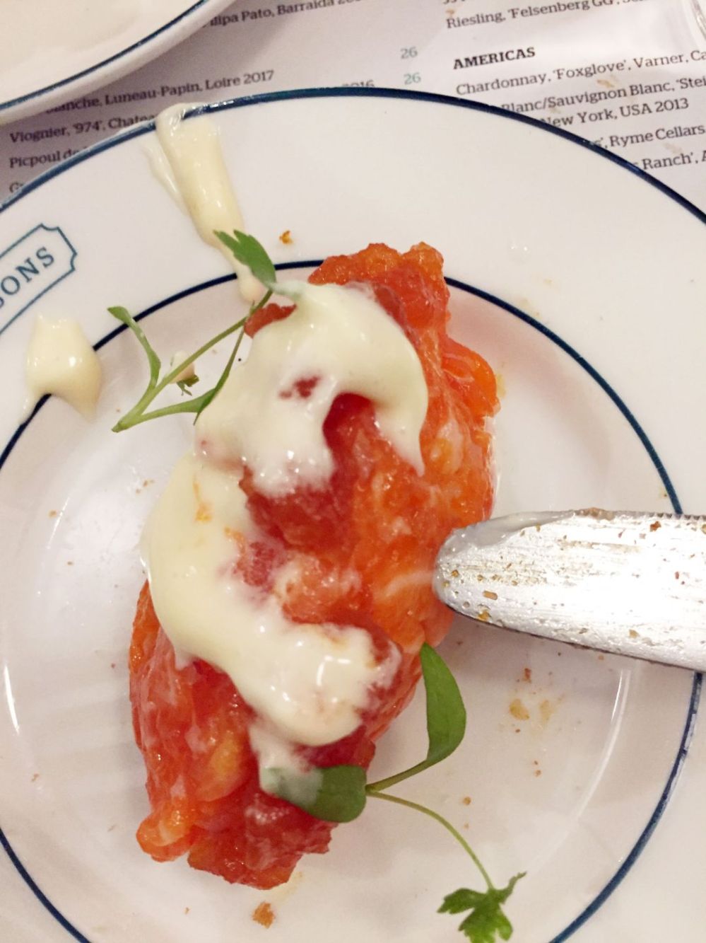 PARSONS, SEA TROUT TARTARE WITH BLOODY MARY JELLEY 010