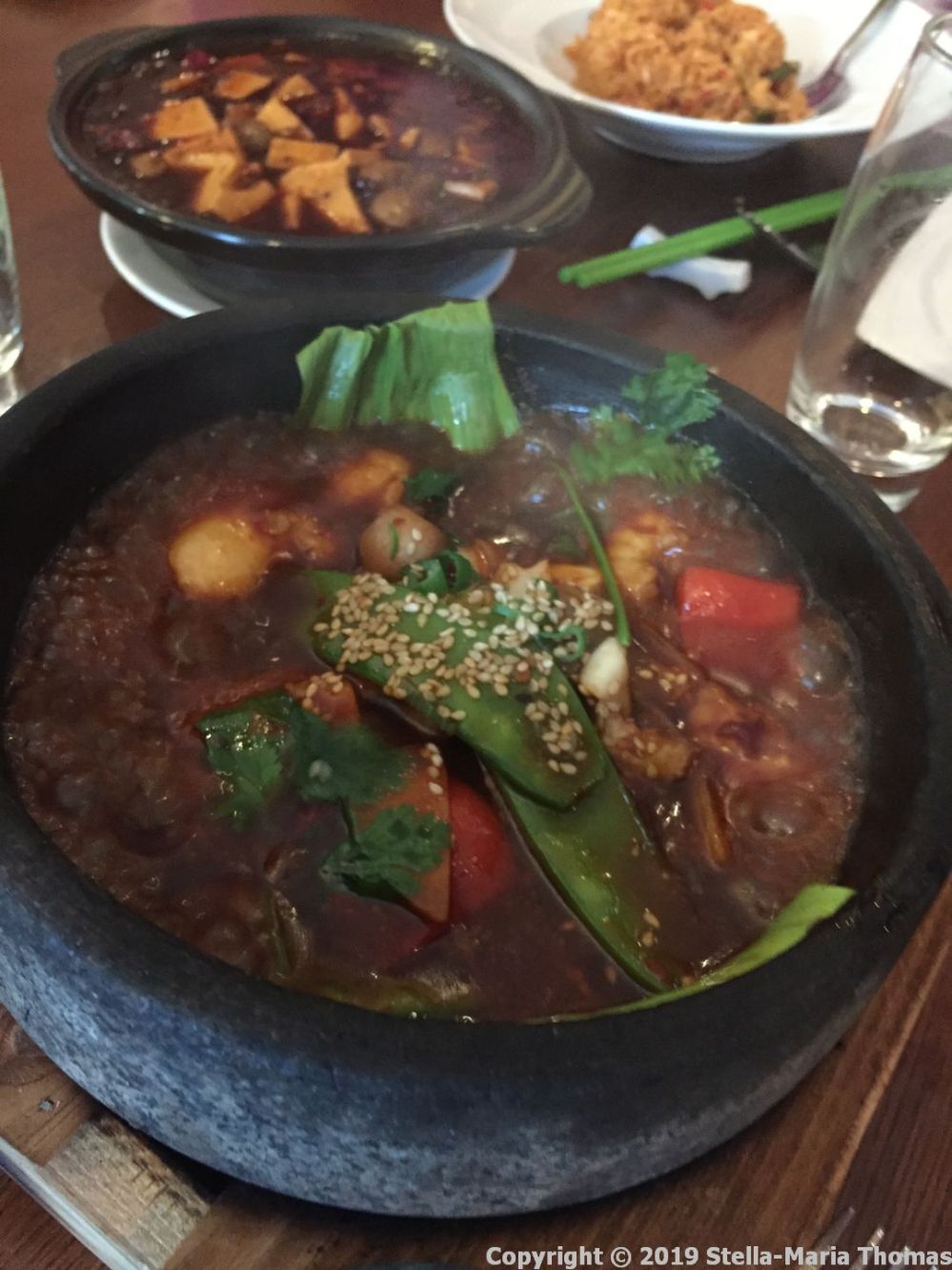 THE CHINESE CRICKET CLUB, MONKFISH IN A SPICY BLACK BEAN SAUCE 005