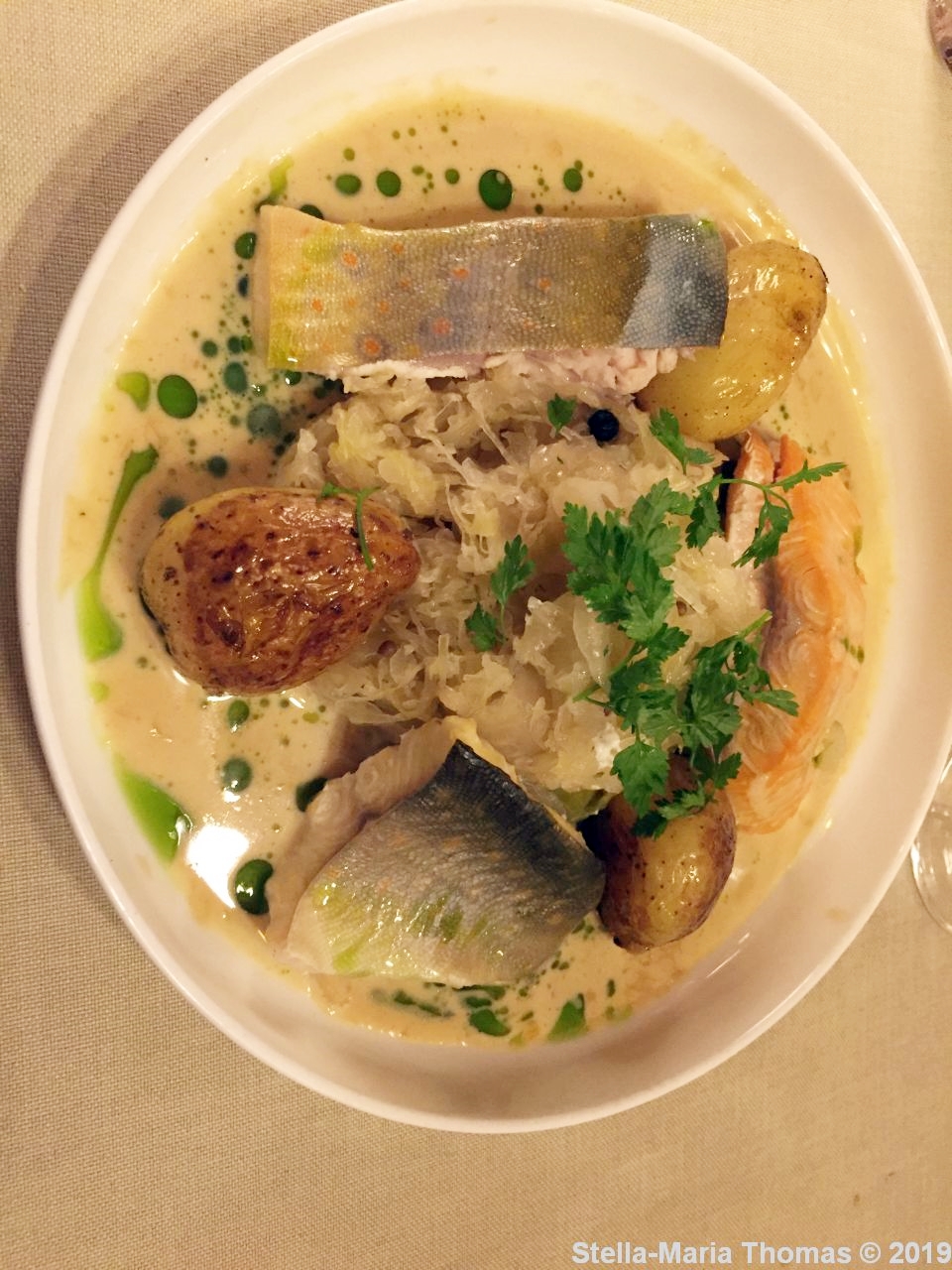 COLMAR, LA MAISON ROUGE, CHOUCROUTE AUX POISSONS 008